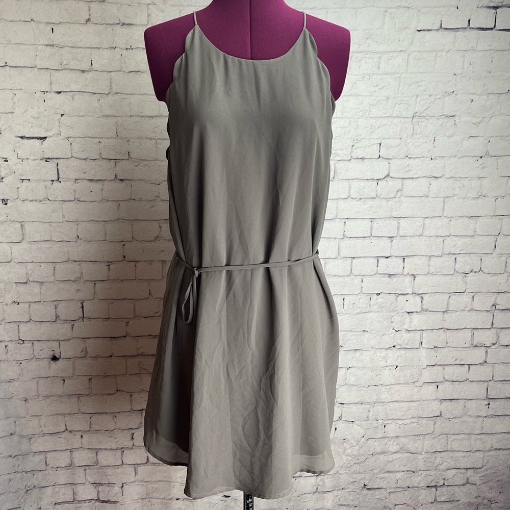Bobbi Rocco Los Angeles size large gray mini dress